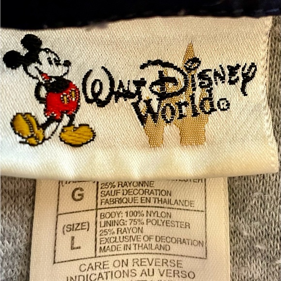 COPY - Disney jersey lined, embroidered, hooded jacket size mens large. - Picture 5 of 9